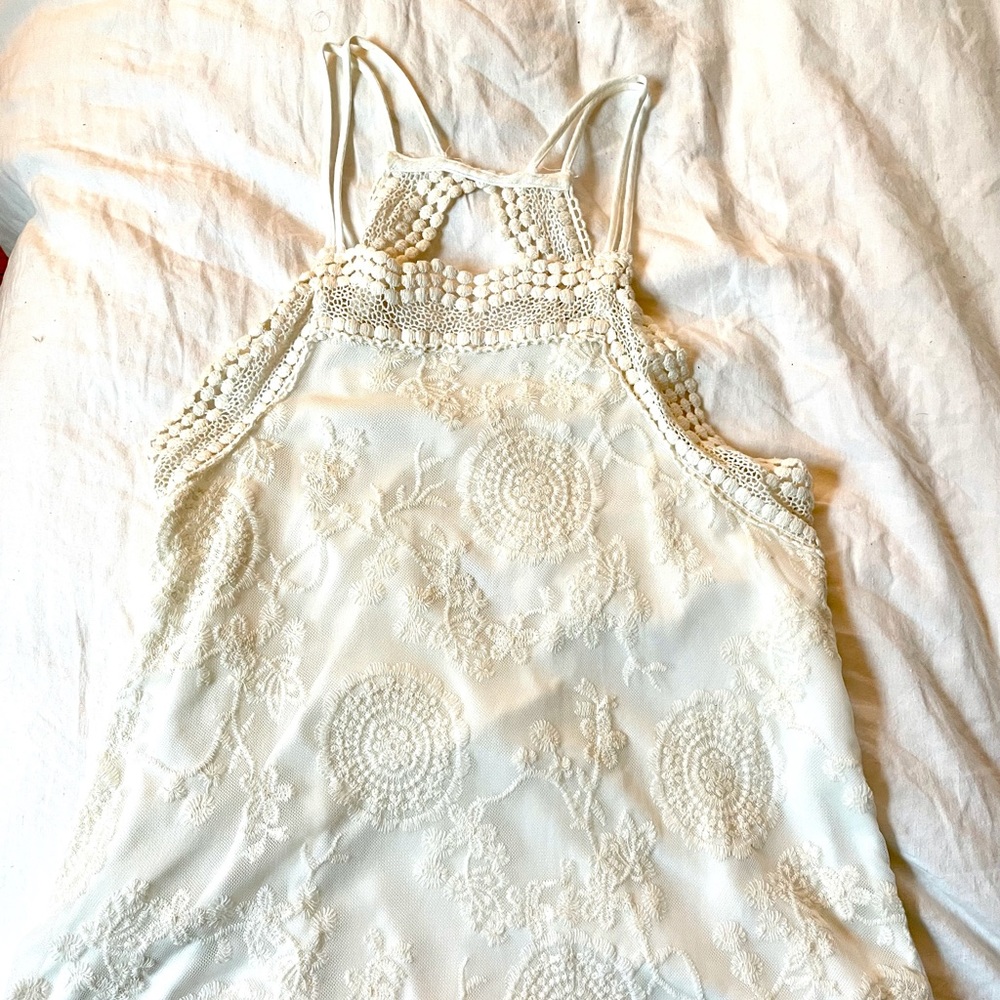Altar'd State Crochet Lace Tank Small EUC
